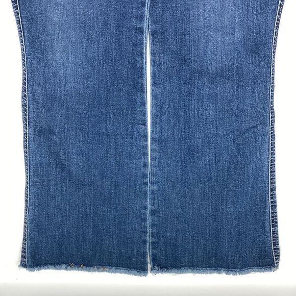 Lee Women's Kick Flare Denim Jeans Pants Size 10 M - Picture 3 of 10